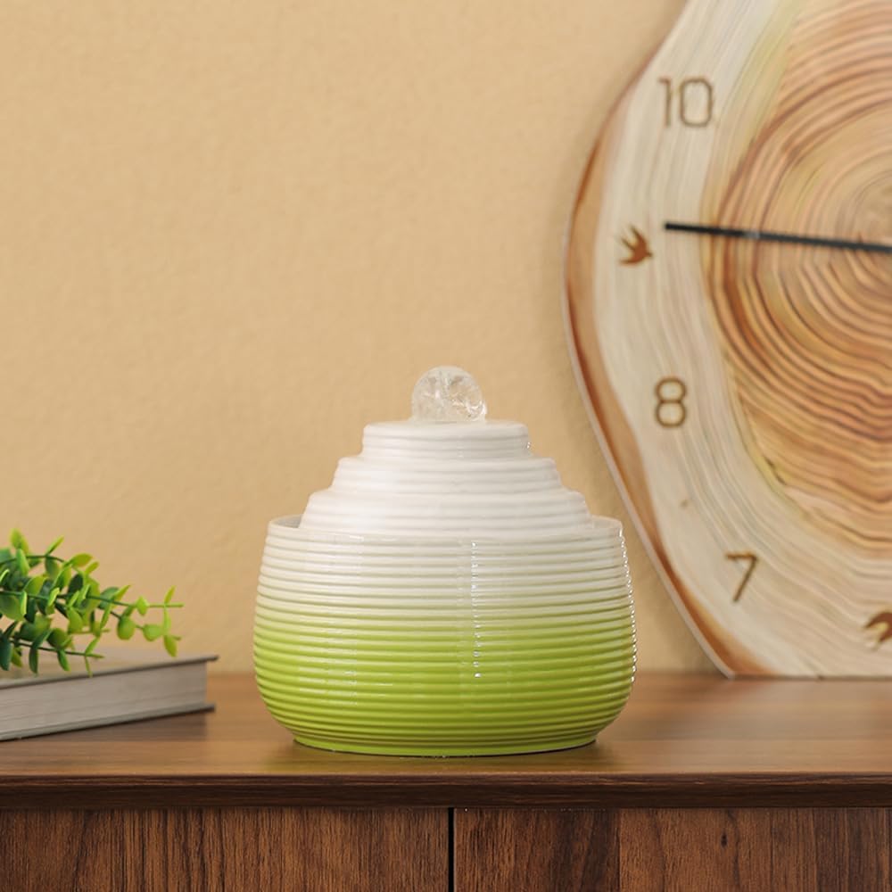 Indoor and Outdoor Fountain Water Feature Fall Ceramic Home Office Decoration mini Tabletop Desktop