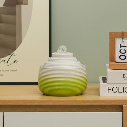 Indoor and Outdoor Fountain Water Feature Fall Ceramic Home Office Decoration mini Tabletop Desktop